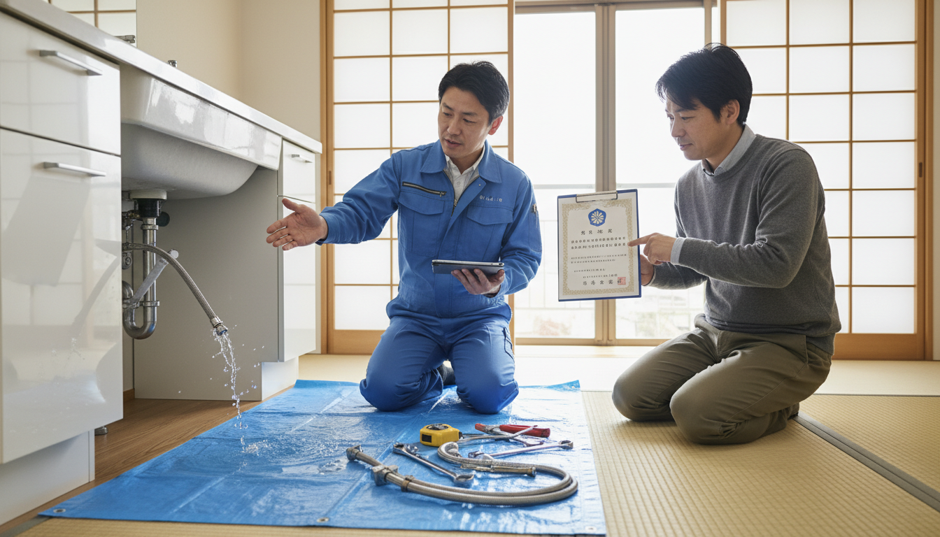 見積もり無料・水道局指定工事店かを確認するに関する画像