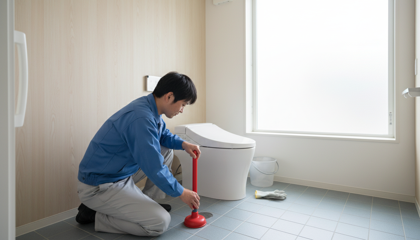 トイレつまりで業者を呼ぶ前に！自分でできる対処法と注意点に関する画像