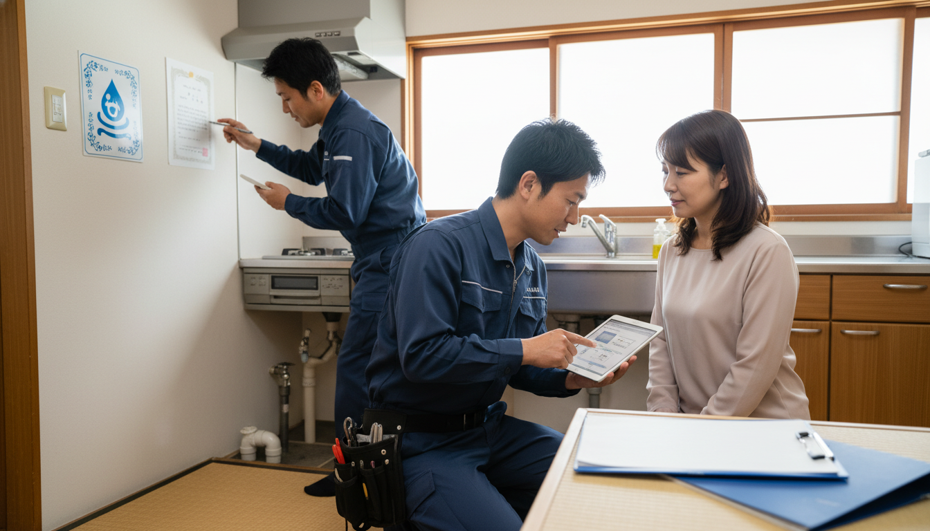 見積もり無料・水道局指定工事店かを確認するに関する画像