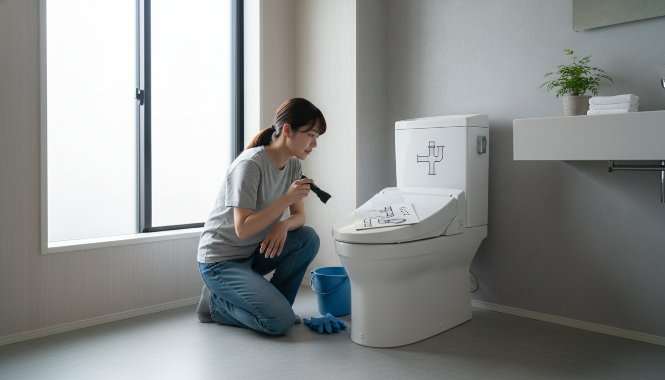 トイレつまりで業者を呼ぶ前に確認すべきことに関する画像