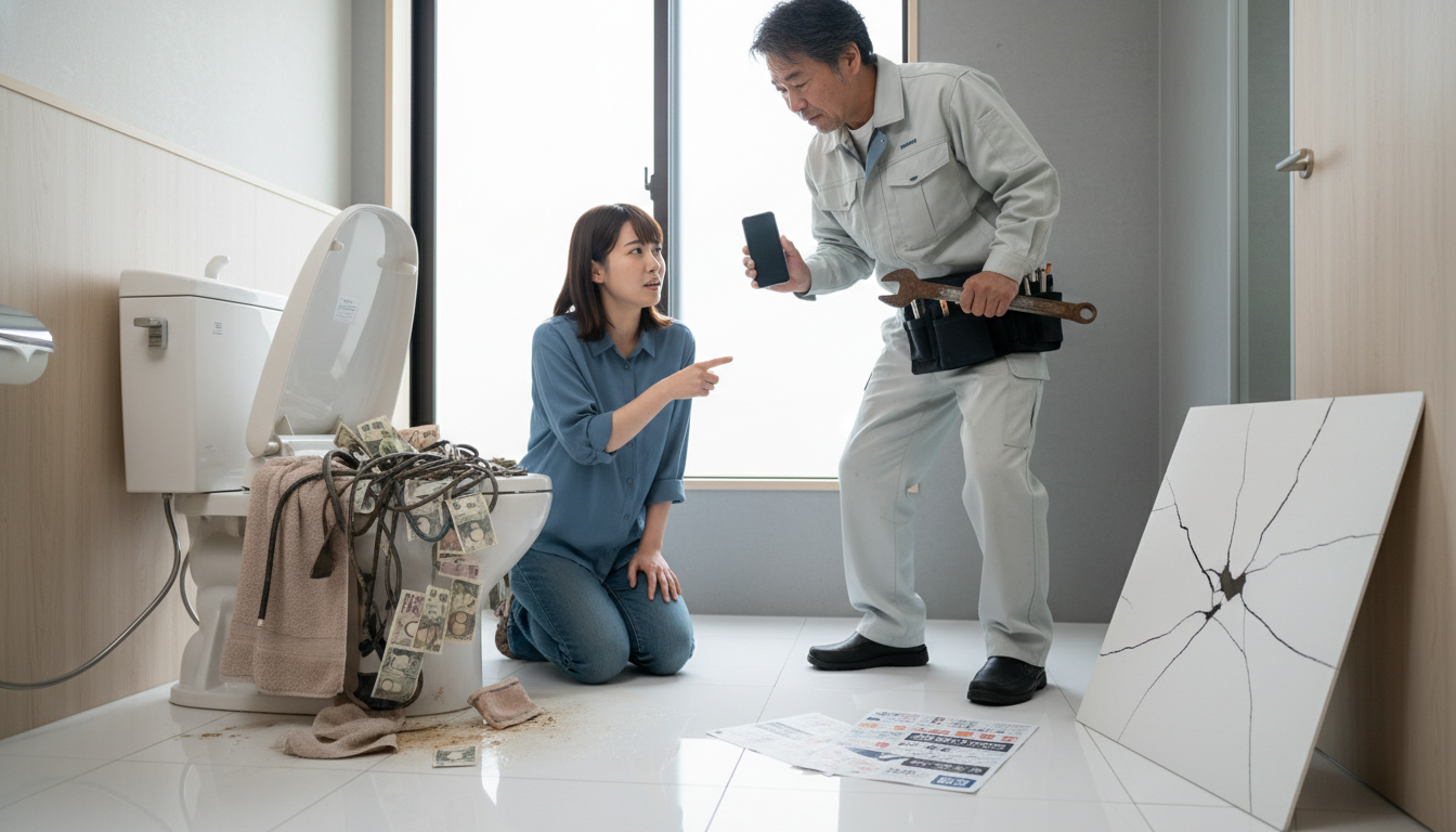 悪質なトイレつまり修理業者に注意！よくある手口と対策に関する画像