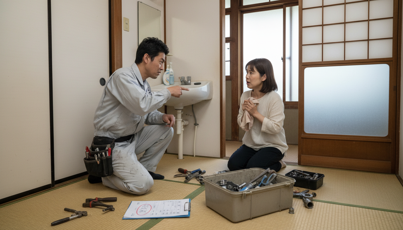 悪徳な水道修理業者に注意!よくあるトラブル事例と回避策に関する画像