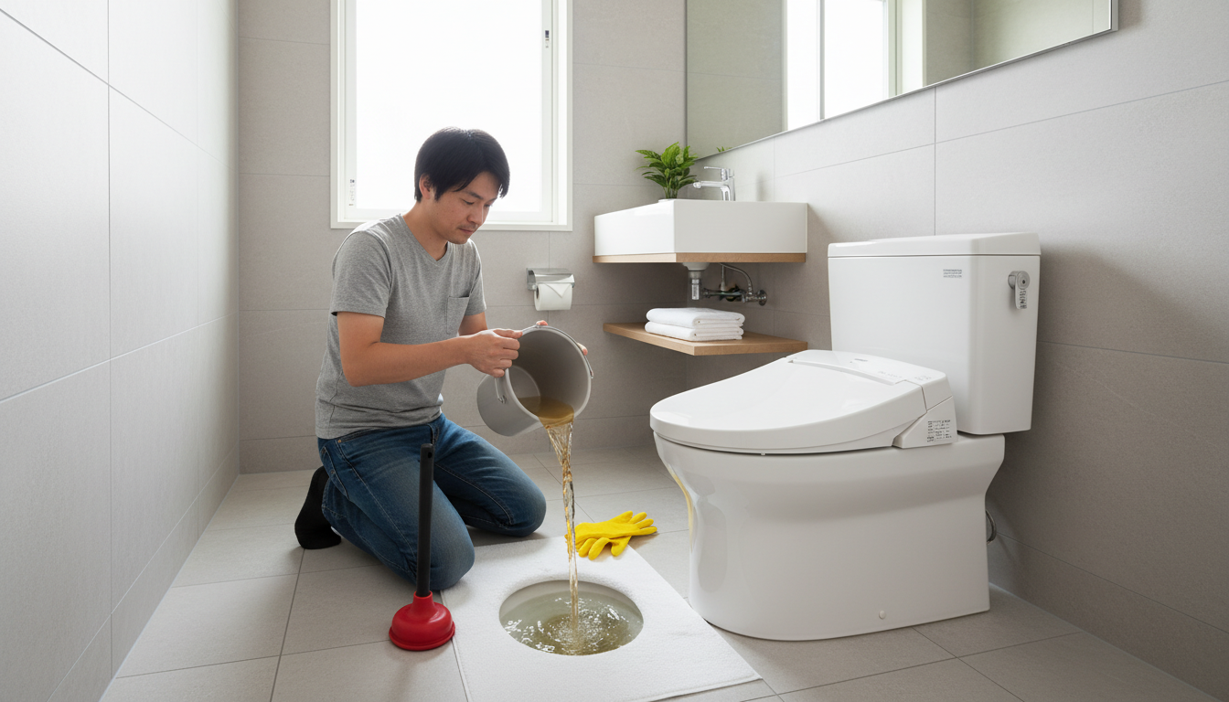 業者を呼ぶ前に！自分で試せるトイレつまり解消法に関する画像