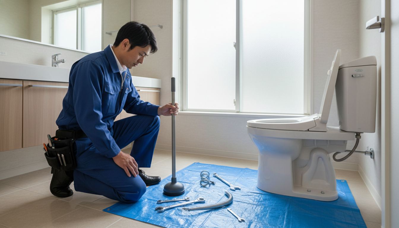 トイレつまり修理の費用相場と料金の内訳【中富良野町版】に関する画像