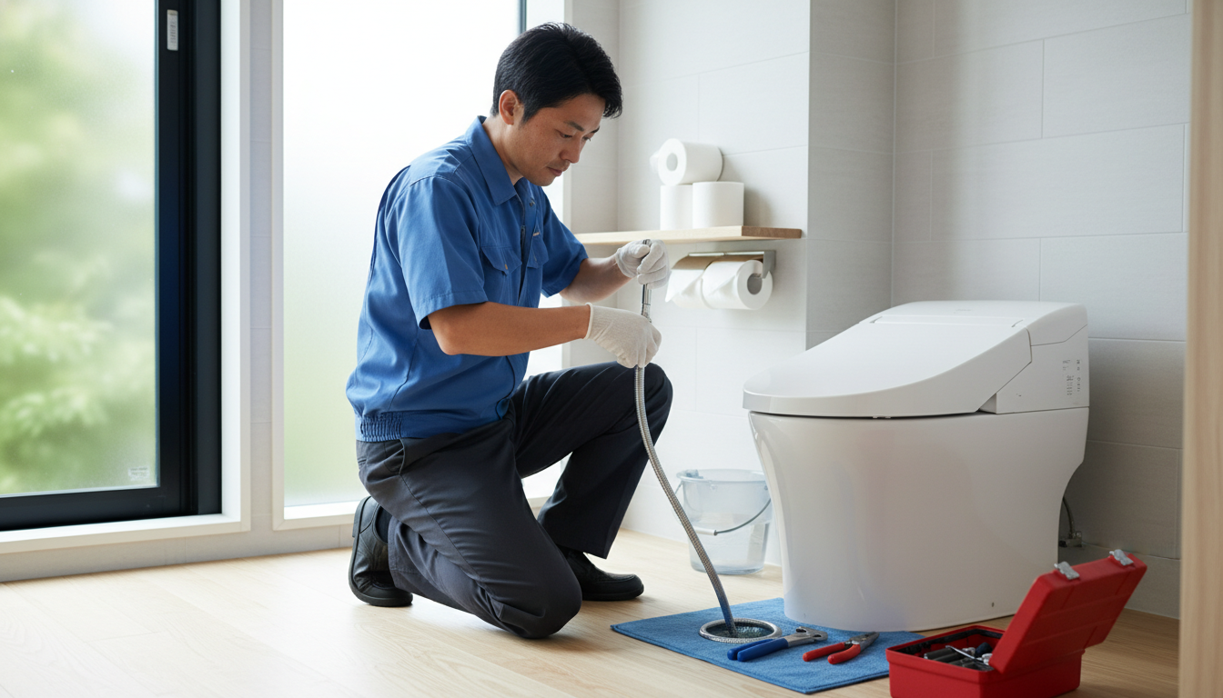 プロが解説！トイレつまりの主な原因と自分でできる応急処置に関する画像