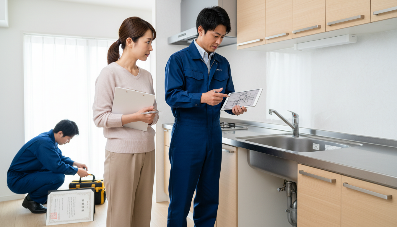 見積もり無料・水道局指定工事店かを確認するに関する画像