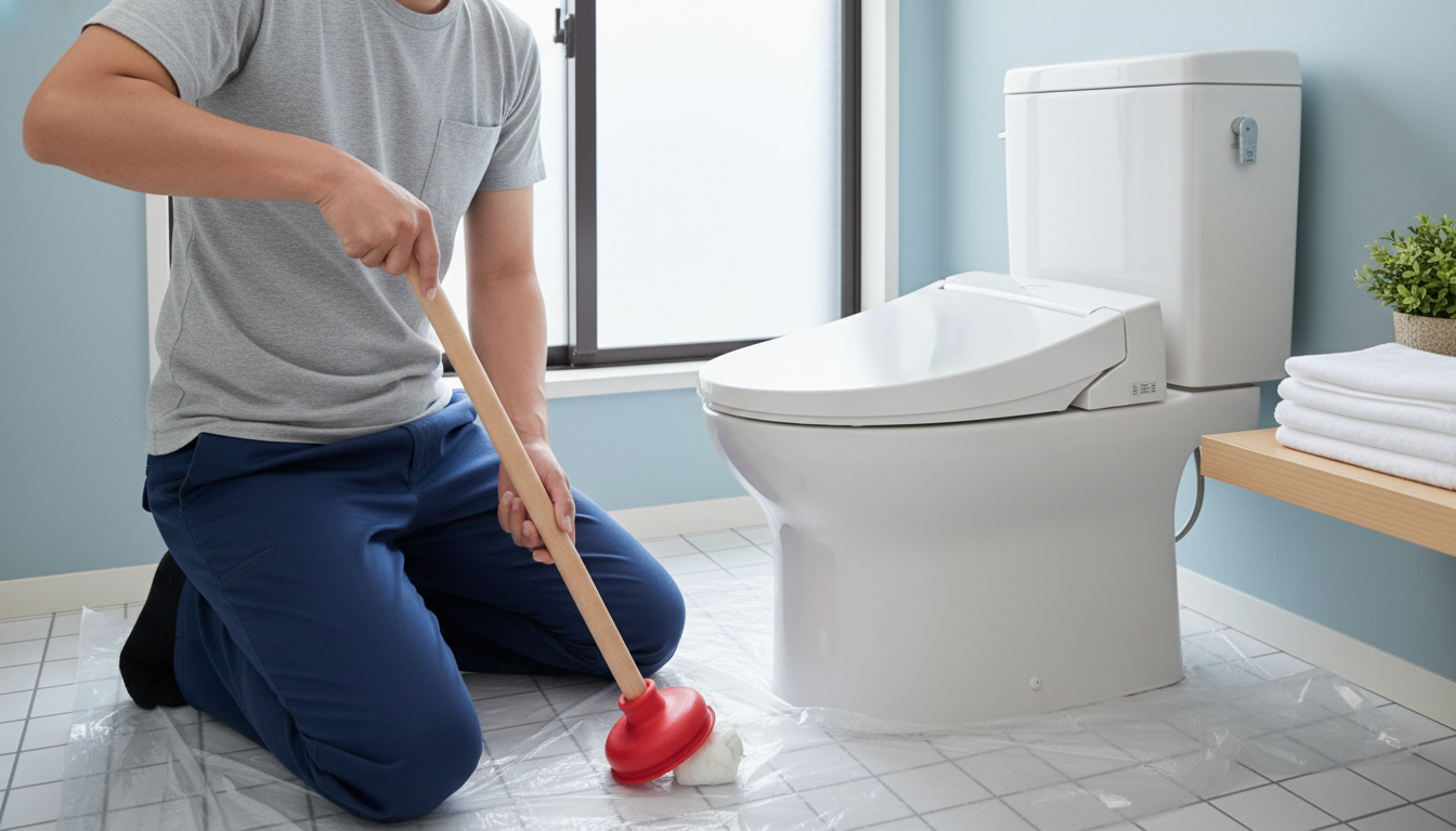 業者を呼ぶ前に！自分でできるトイレつまりの対処法と限界に関する画像