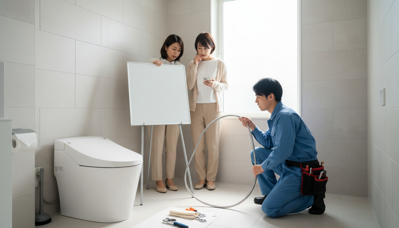 要注意！トイレつまり修理で悪徳業者を避けるためのチェックリストに関する画像