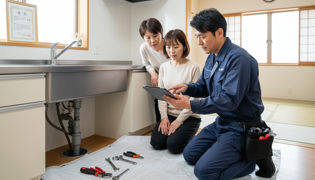 見積もり無料・水道局指定工事店かを確認するに関する画像