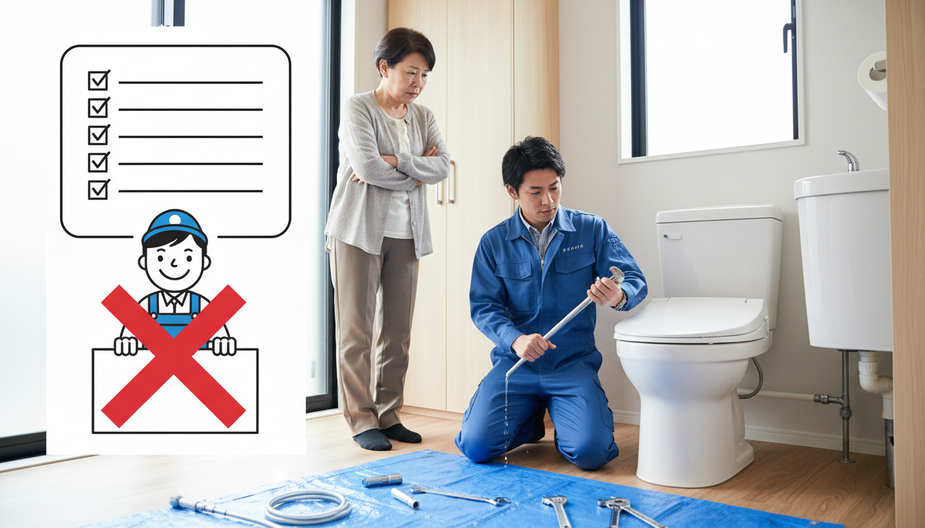 トラブル回避！悪質な水道修理業者を見抜く5つのチェックポイントに関する画像