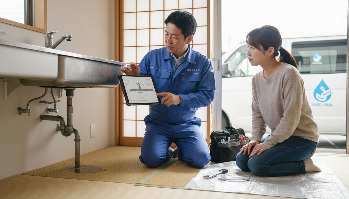 見積もり無料・水道局指定工事店かを確認するに関する画像