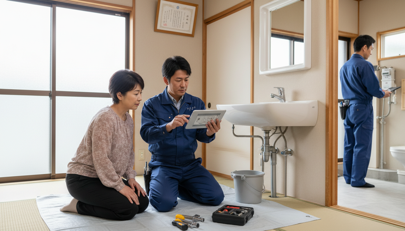 見積もり無料・水道局指定工事店かを確認するに関する画像