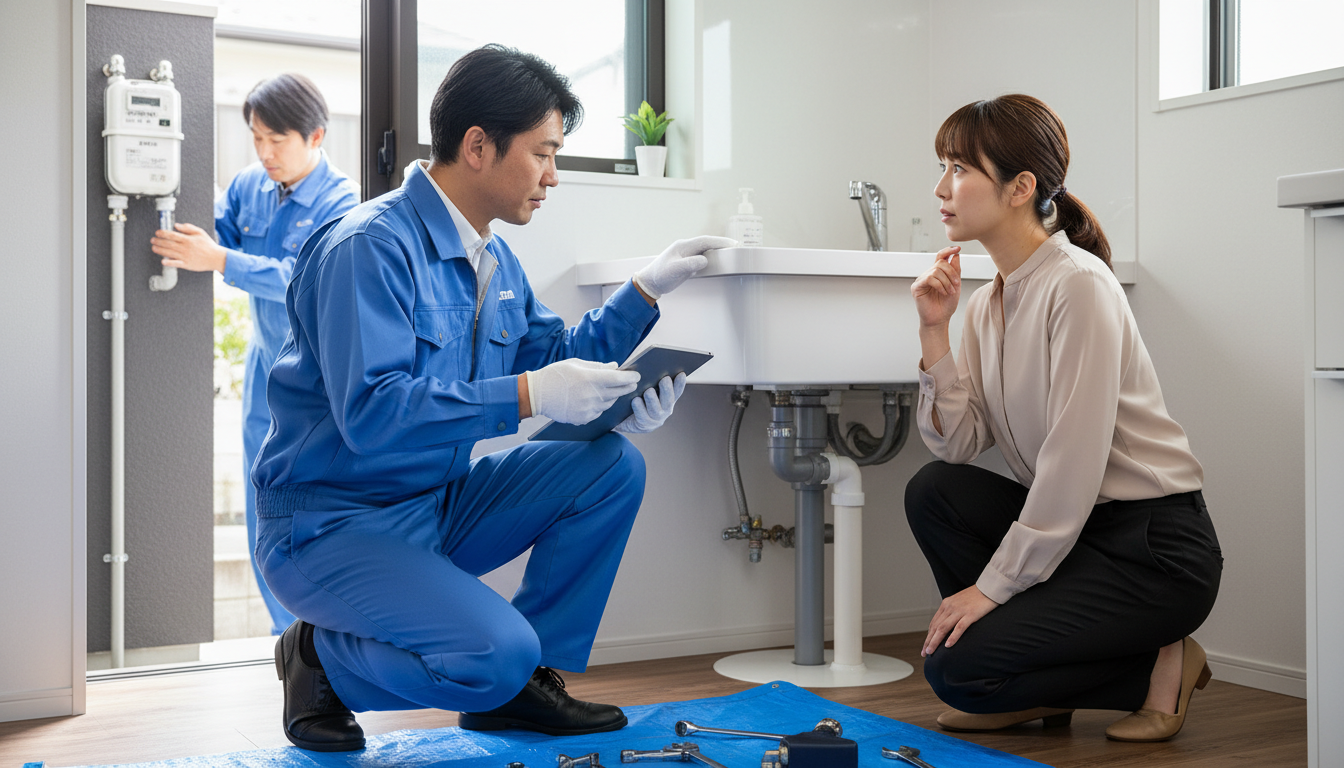 見積もり無料・水道局指定工事店かを確認するに関する画像