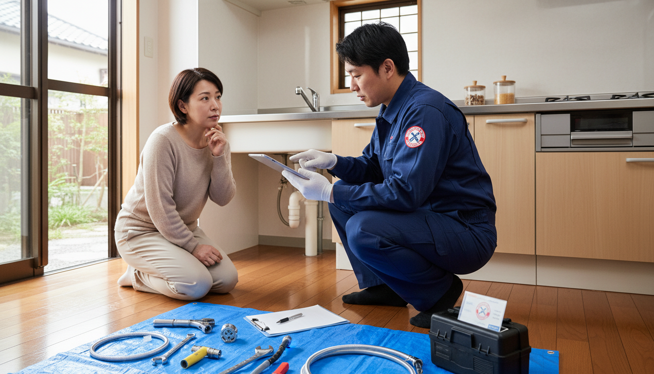見積もり無料・水道局指定工事店かを確認するに関する画像