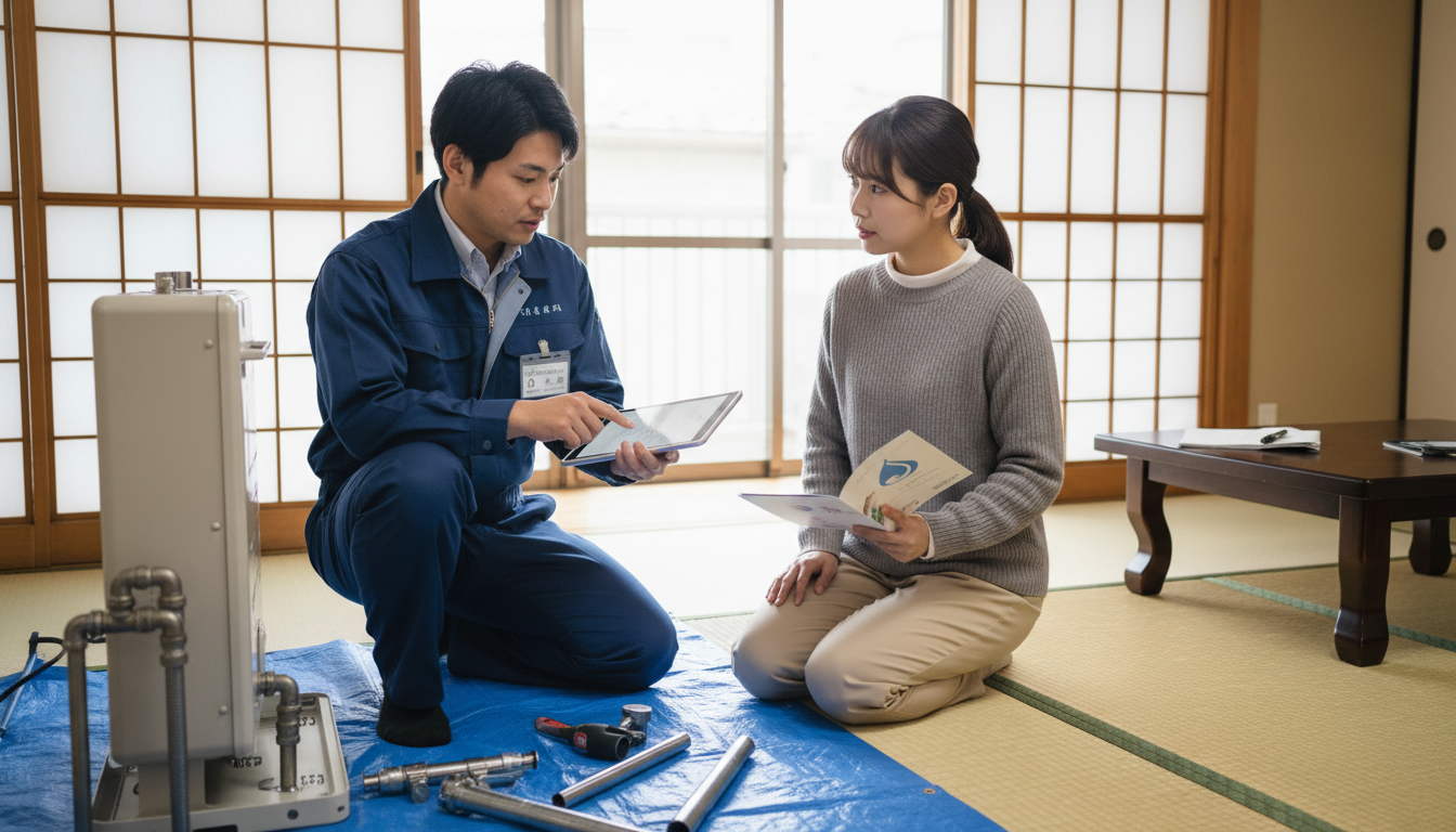 見積もり無料・水道局指定工事店かを確認するに関する画像