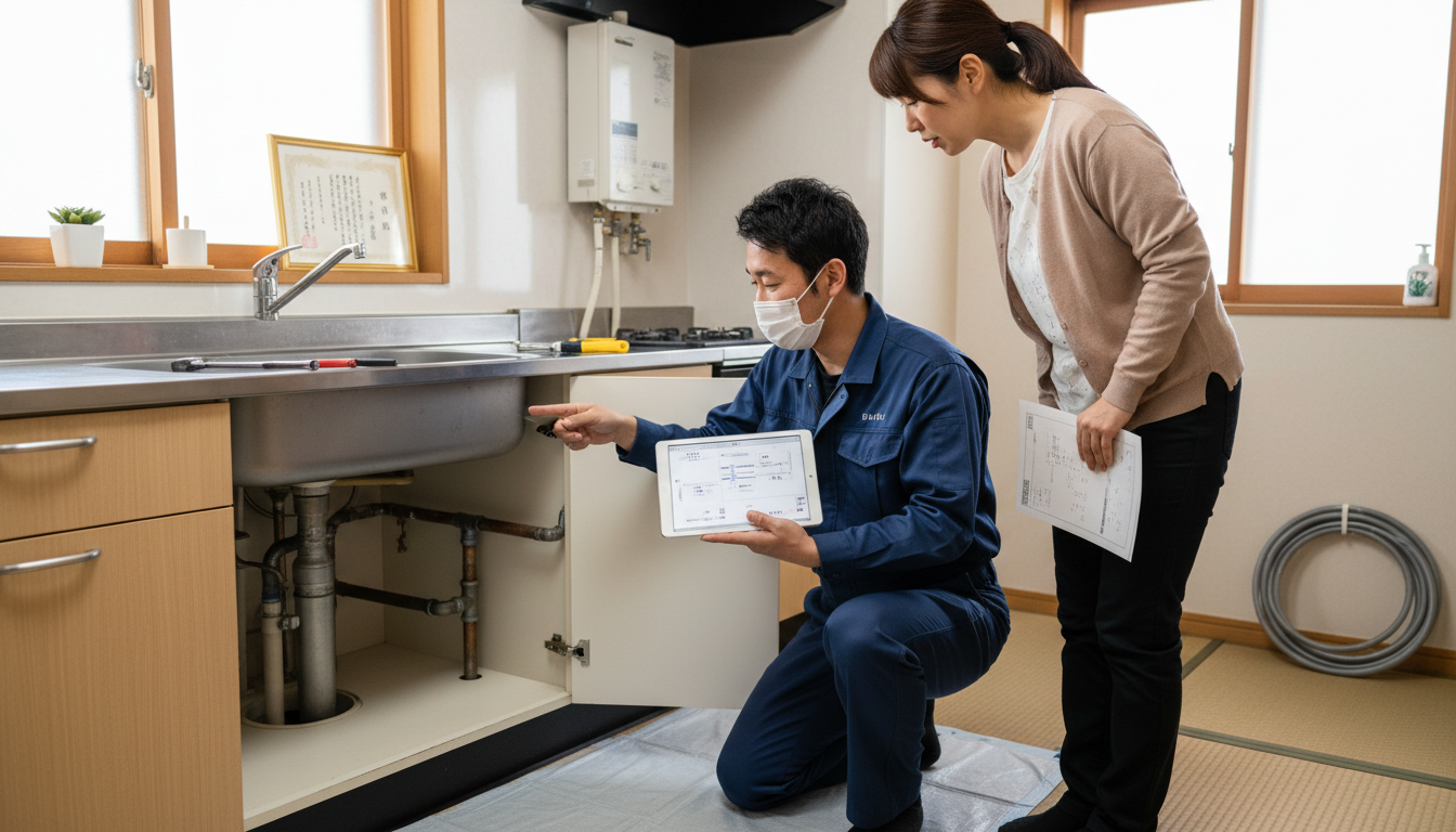 見積もり無料・水道局指定工事店かを確認するに関する画像