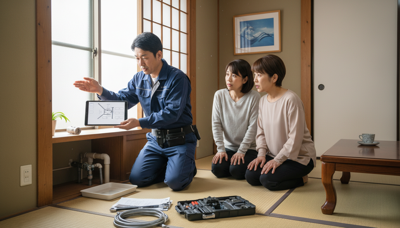 見積もり無料・水道局指定工事店かを確認するに関する画像