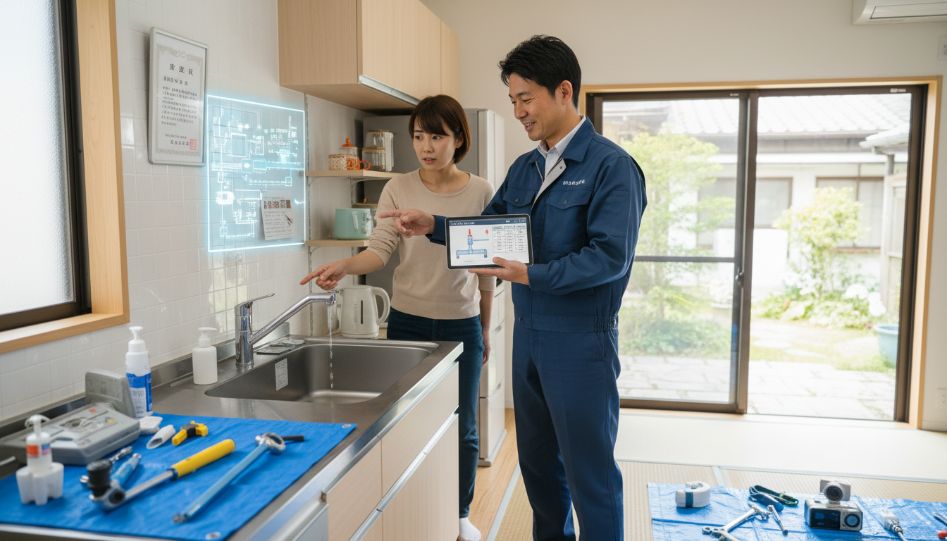 見積もり無料・水道局指定工事店かを確認するに関する画像