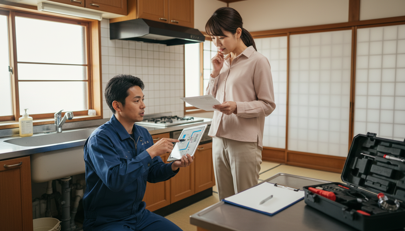 見積もり無料・水道局指定工事店かを確認するに関する画像