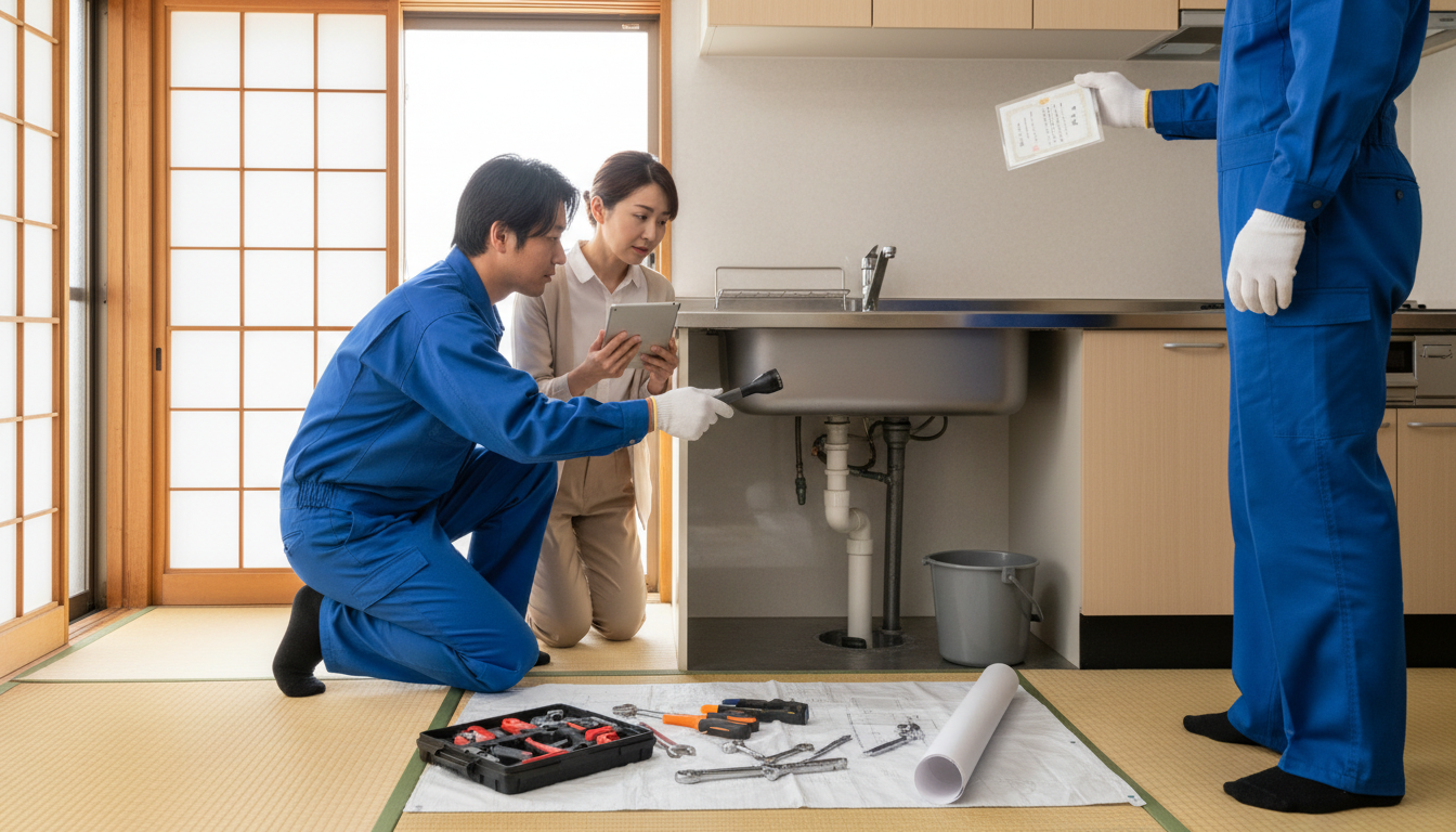 見積もり無料・水道局指定工事店かを確認するに関する画像