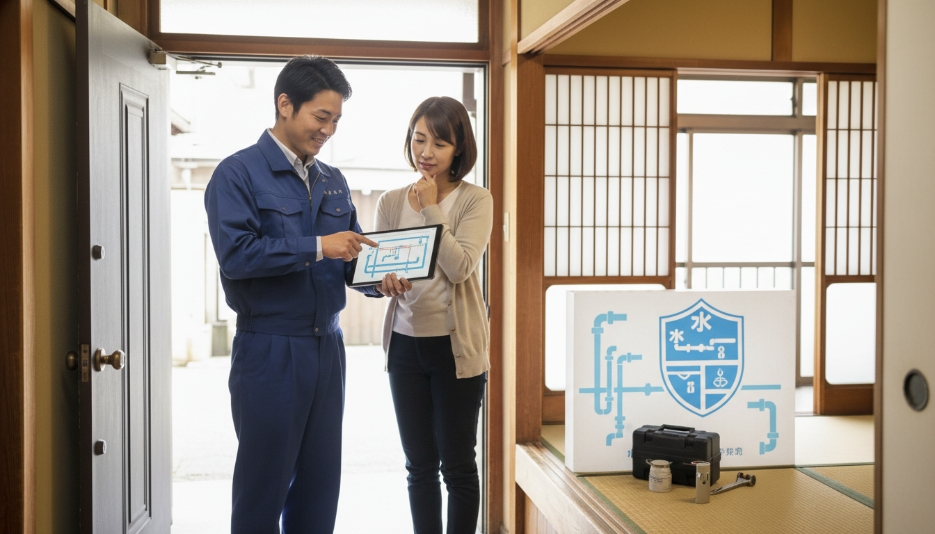 見積もり無料・水道局指定工事店かを確認するに関する画像