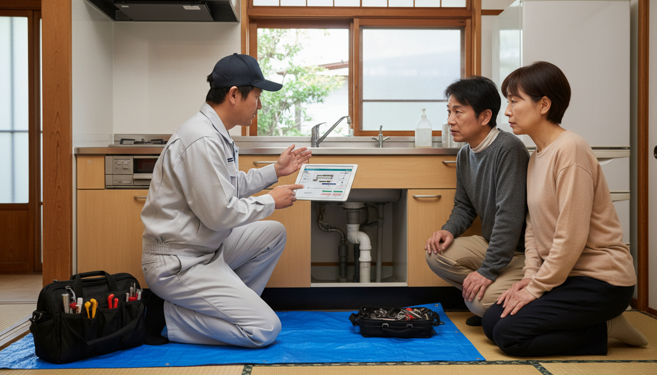 見積もり無料・水道局指定工事店かを確認するに関する画像