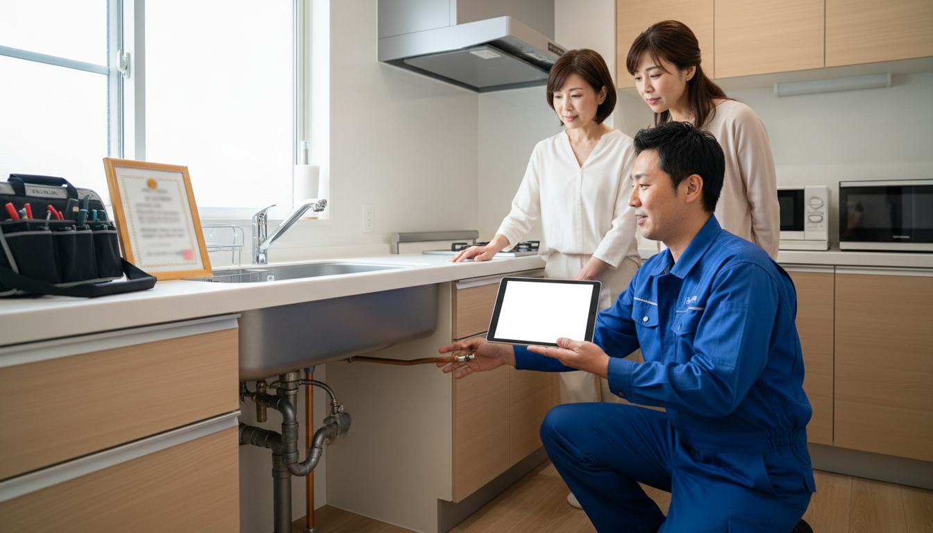 見積もり無料・水道局指定工事店かを確認するに関する画像