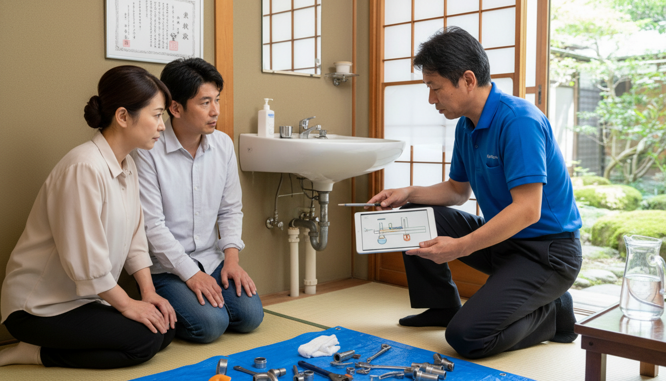 見積もり無料・水道局指定工事店かを確認するに関する画像