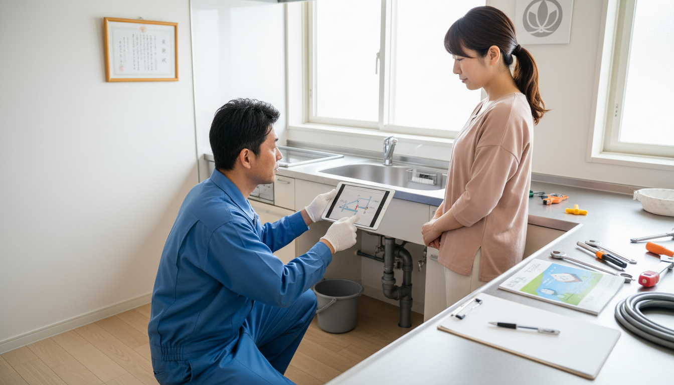 見積もり無料・水道局指定工事店かを確認するに関する画像