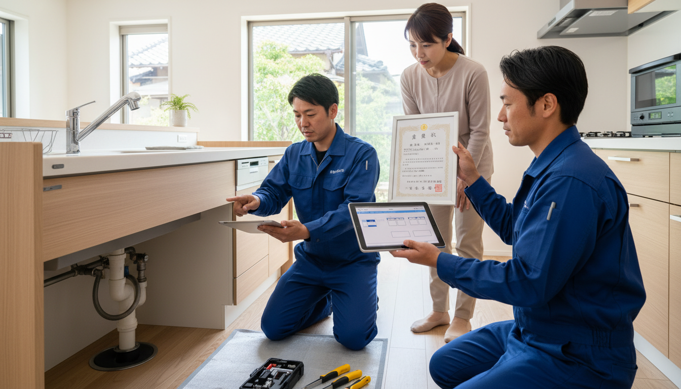 見積もり無料・水道局指定工事店かを確認するに関する画像