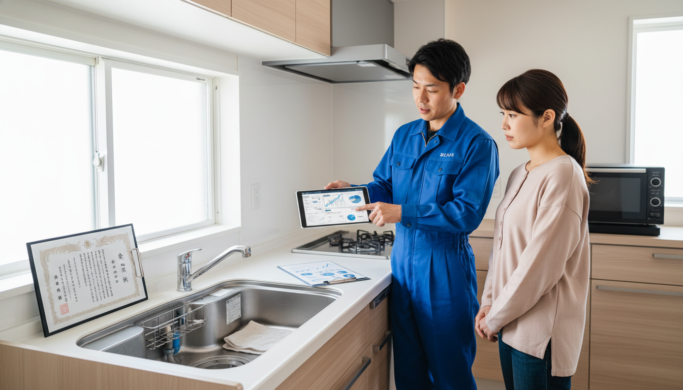 見積もり無料・水道局指定工事店かを確認するに関する画像