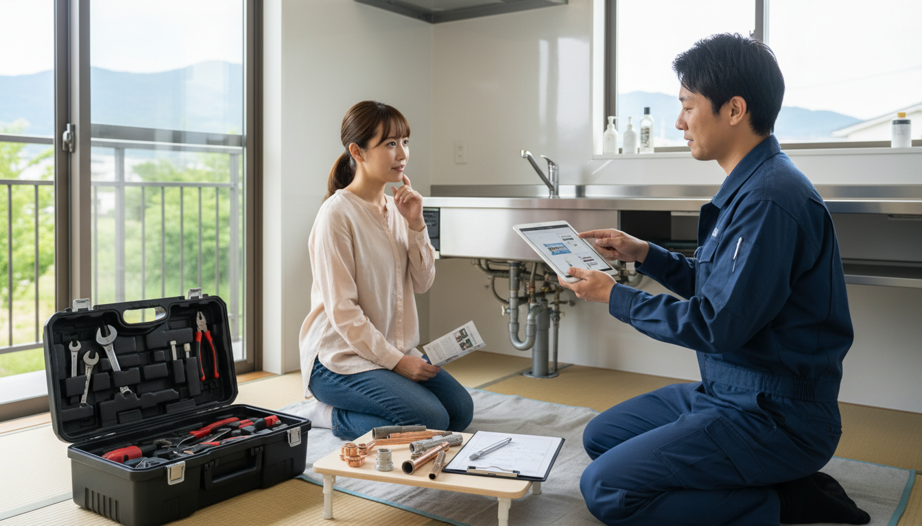 見積もり無料・水道局指定工事店かを確認するに関する画像