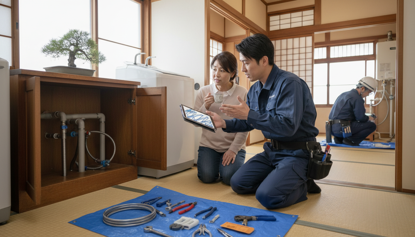 見積もり無料・水道局指定工事店かを確認するに関する画像