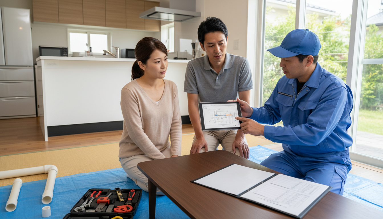 見積もり無料・水道局指定工事店かを確認するに関する画像