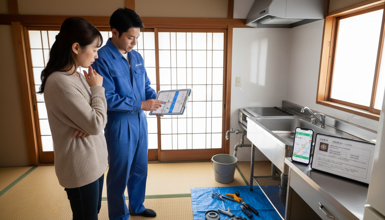 見積もり無料・水道局指定工事店かを確認するに関する画像