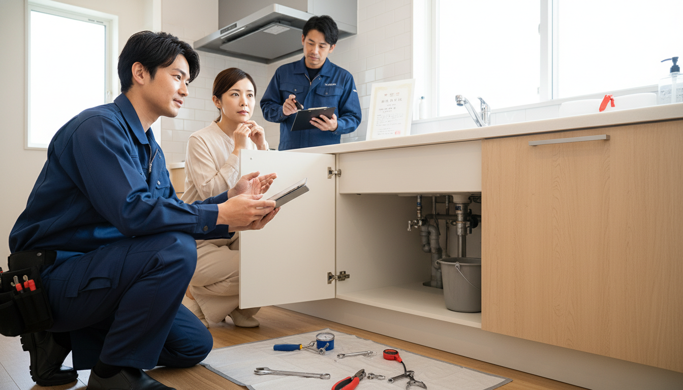 見積もり無料・水道局指定工事店かを確認するに関する画像