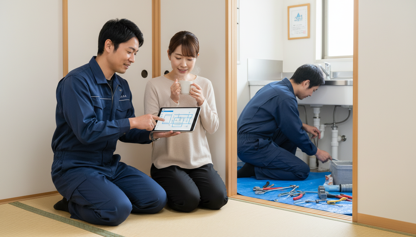 見積もり無料・水道局指定工事店かを確認するに関する画像