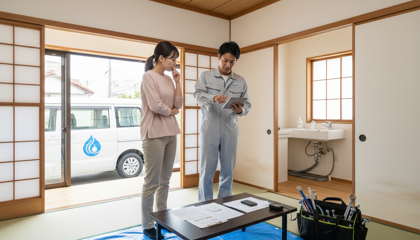 見積もり無料・水道局指定工事店かを確認するに関する画像