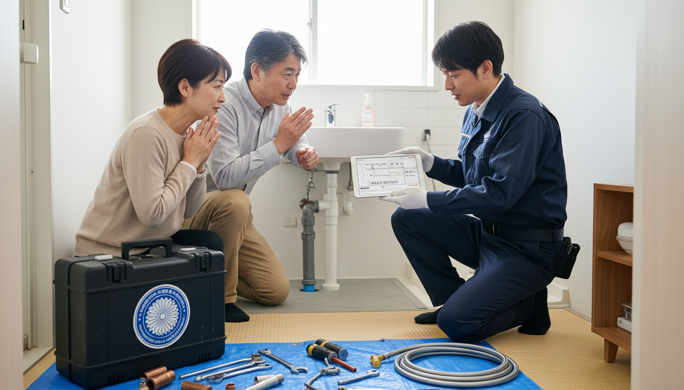 見積もり無料・水道局指定工事店かを確認するに関する画像