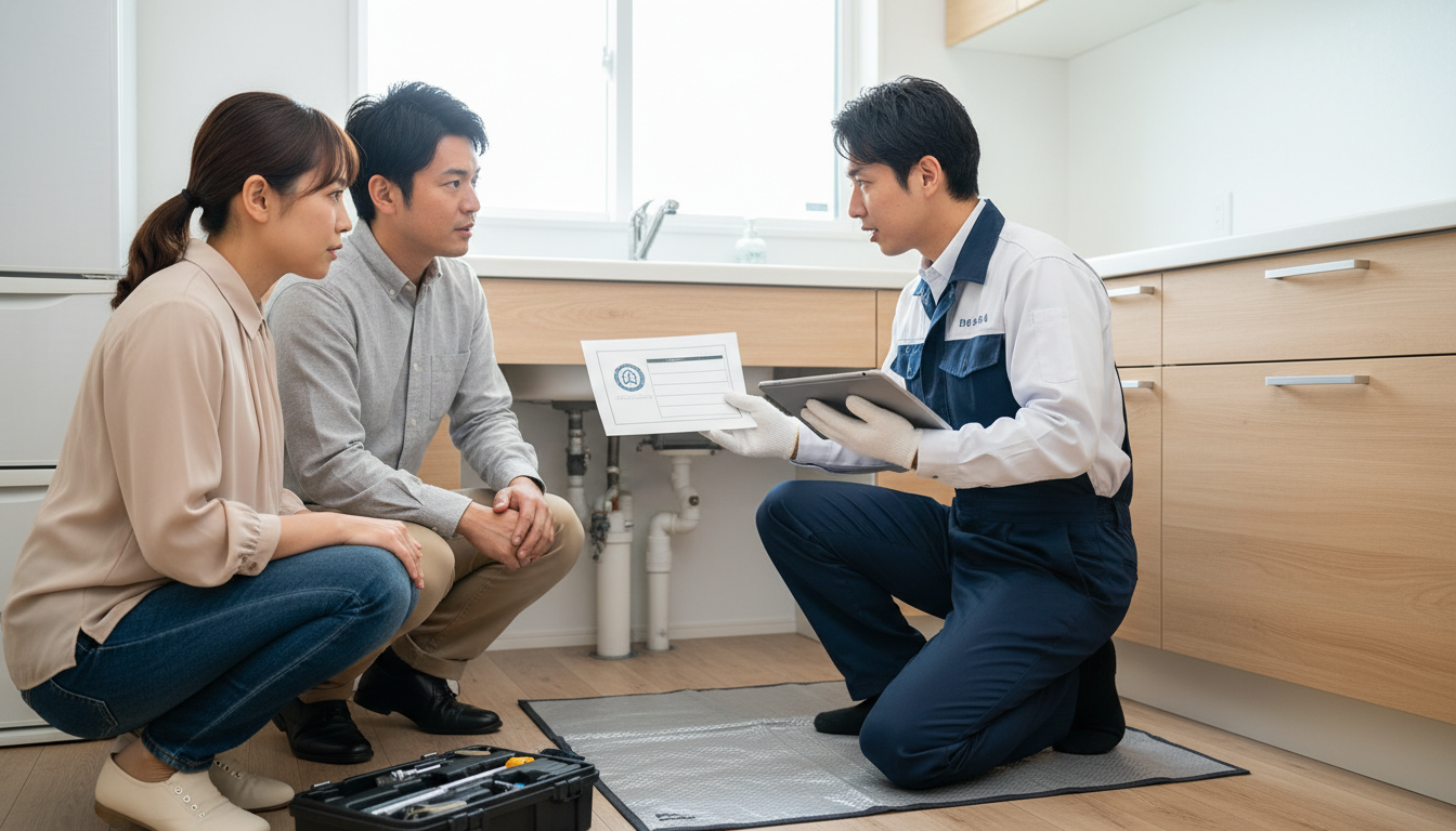 見積もり無料・水道局指定工事店かを確認するに関する画像