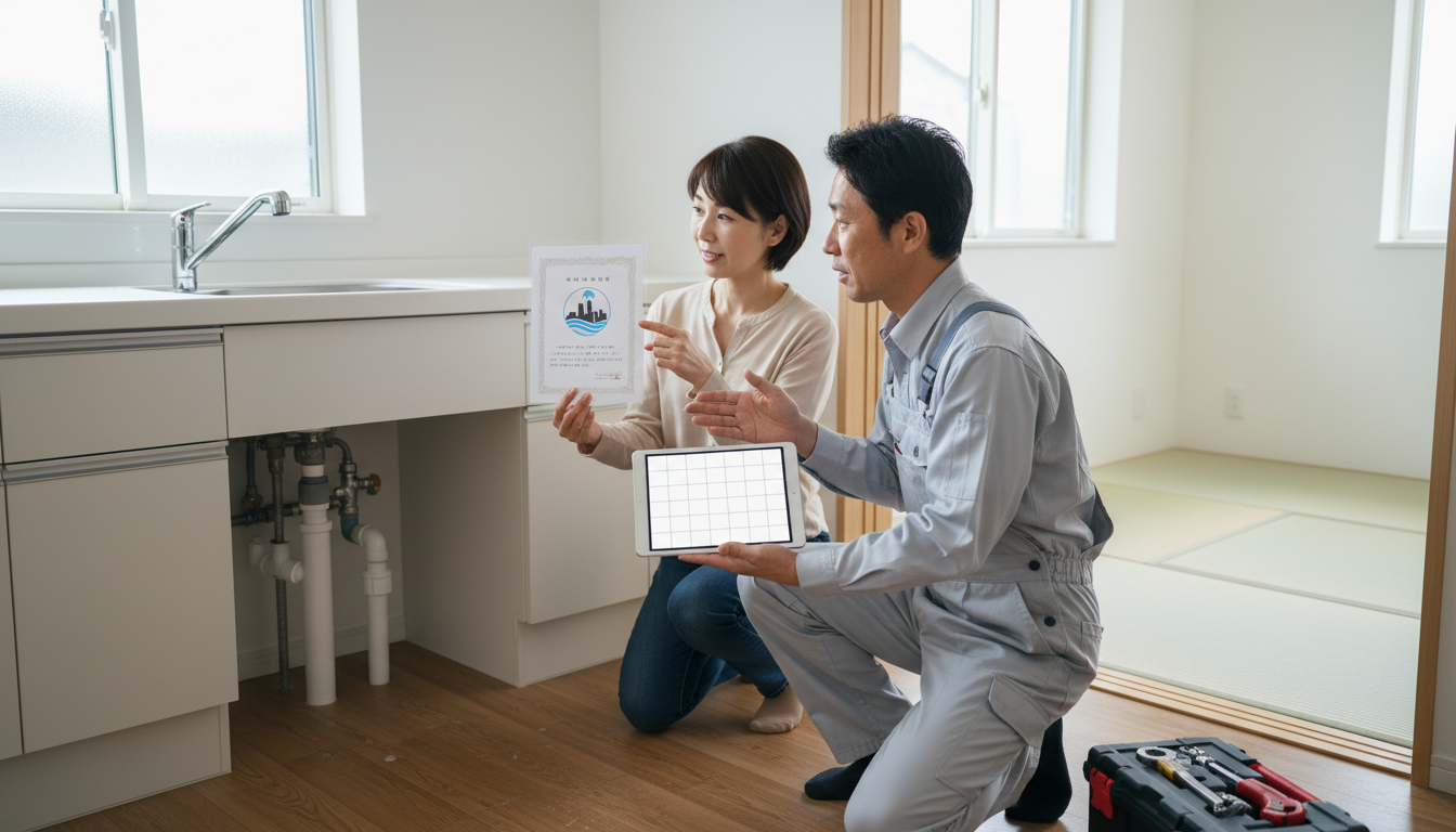 見積もり無料・水道局指定工事店かを確認するに関する画像