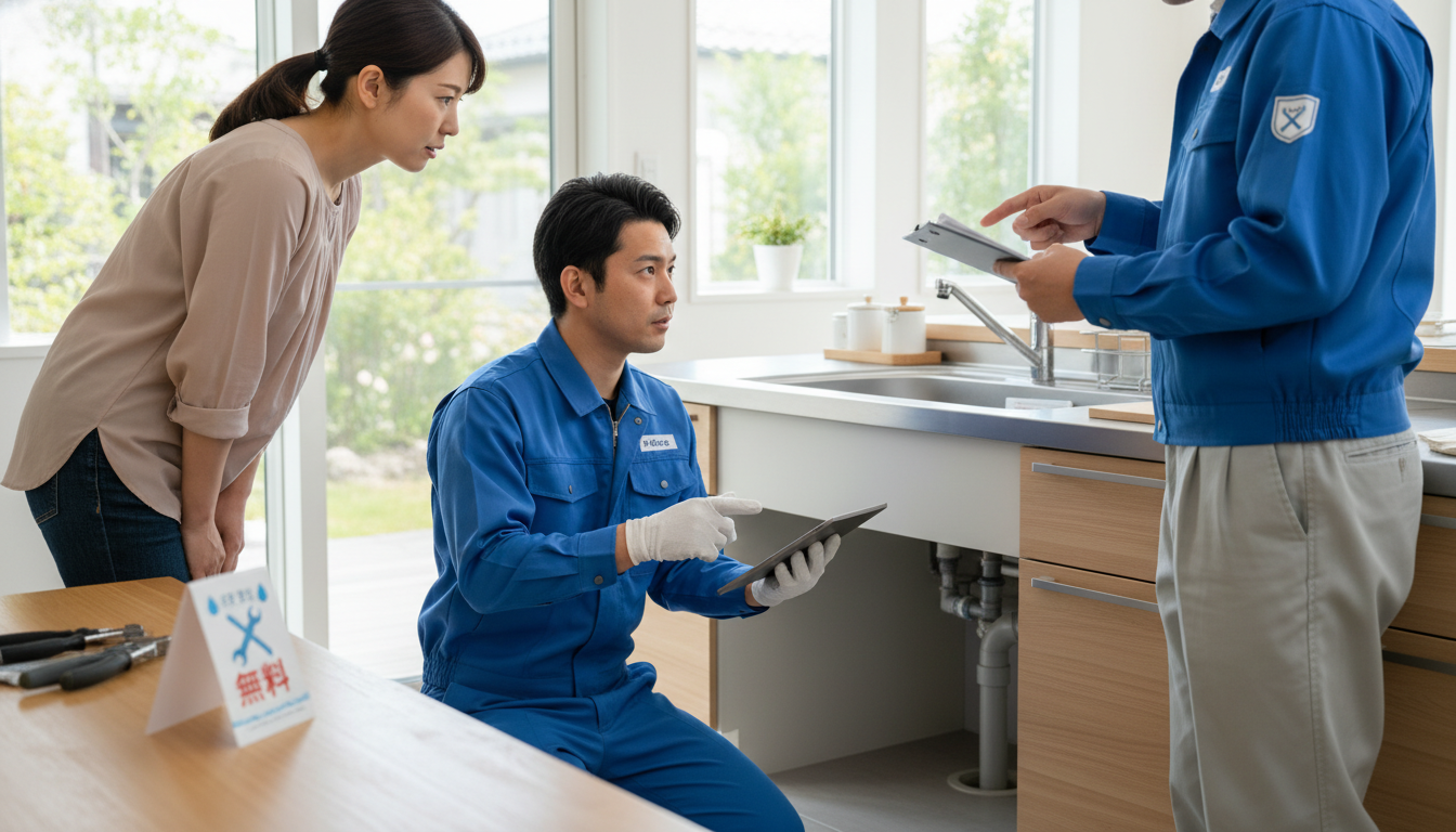 見積もり無料・水道局指定工事店かを確認するに関する画像