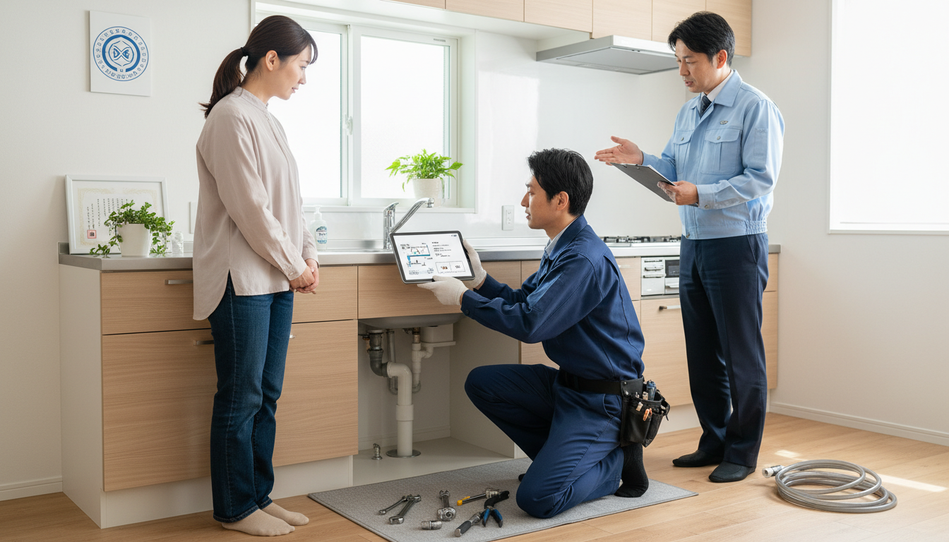 見積もり無料・水道局指定工事店かを確認するに関する画像