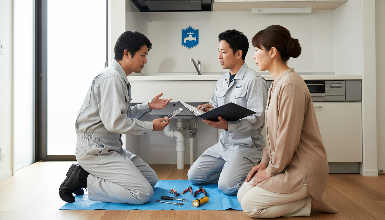 見積もり無料・水道局指定工事店かを確認するに関する画像