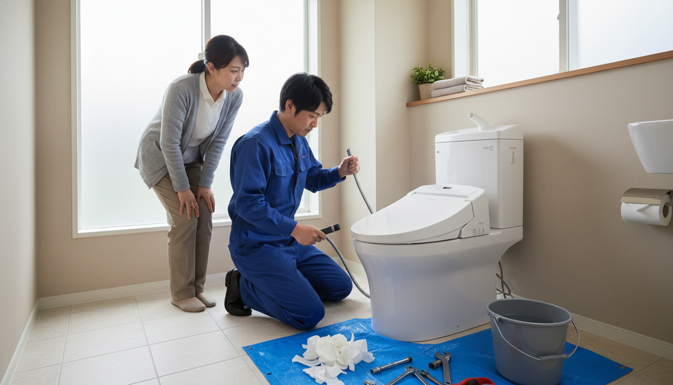 錦町で多発するトイレつまりの原因と予防策に関する画像