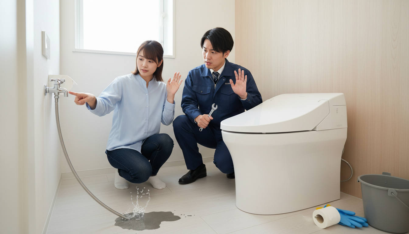 業者が来るまでにできる応急処置とNG行動に関する画像