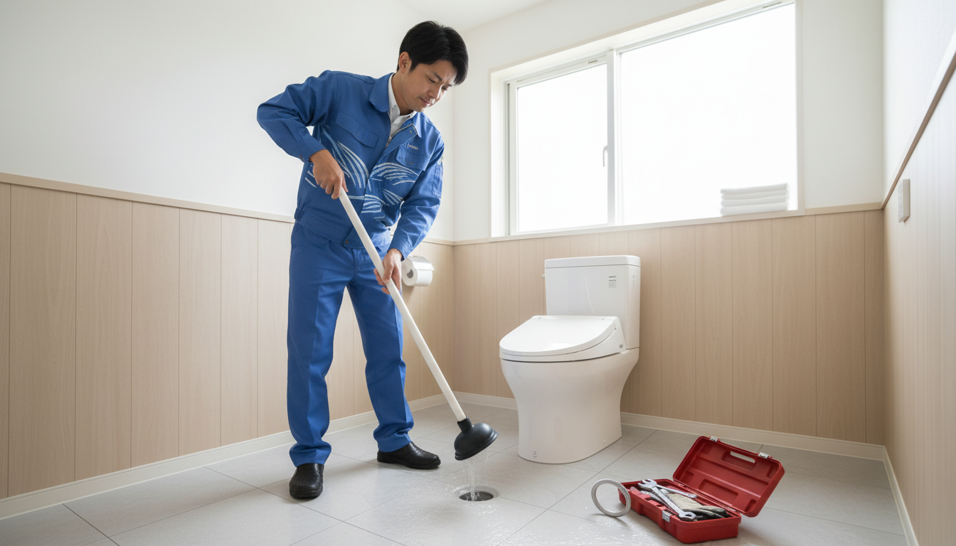 トイレつまりの主な原因と自分でできる対処法に関する画像