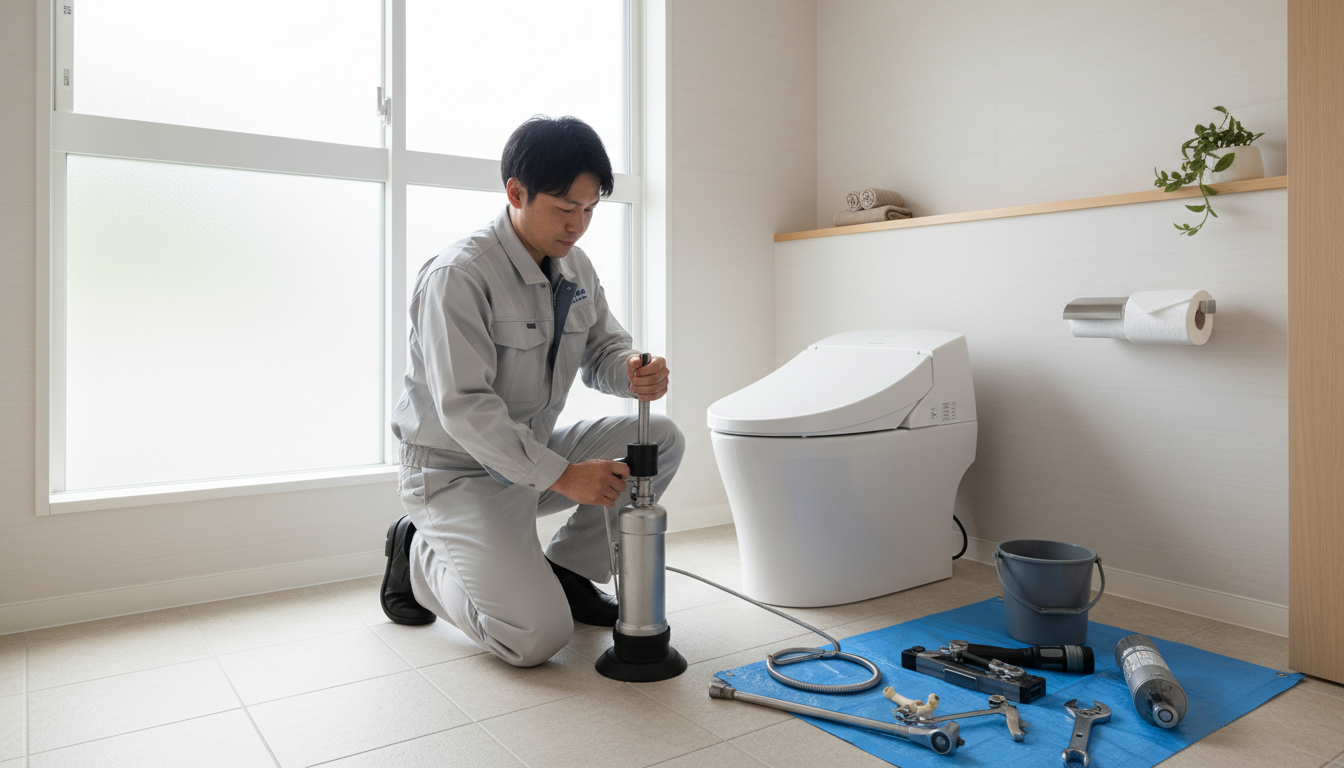 トイレつまりの原因別・料金相場の目安に関する画像