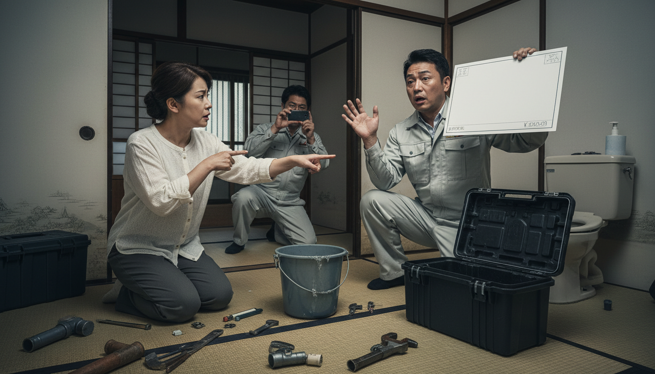 悪徳な水道修理業者に注意!よくあるトラブル事例と回避策に関する画像