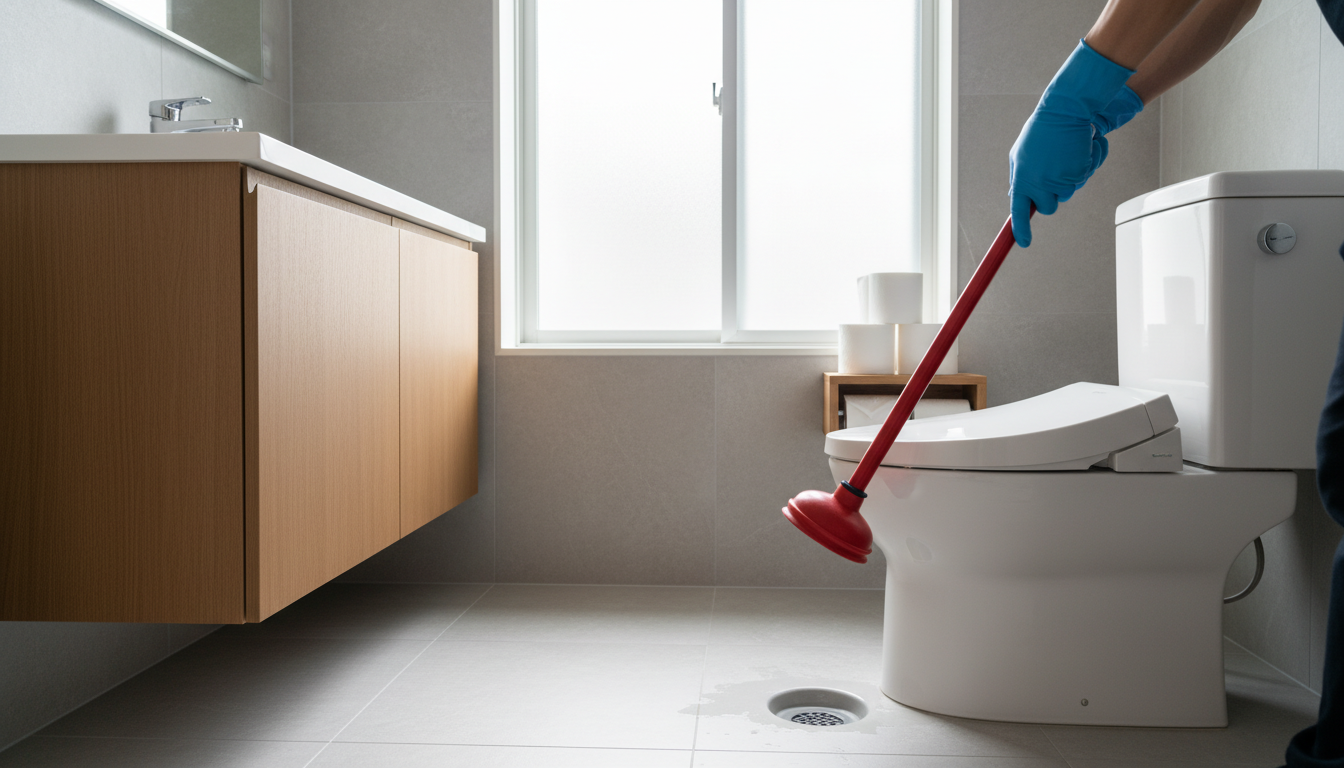 軽度のつまりなら自分で解決できる可能性もに関する画像